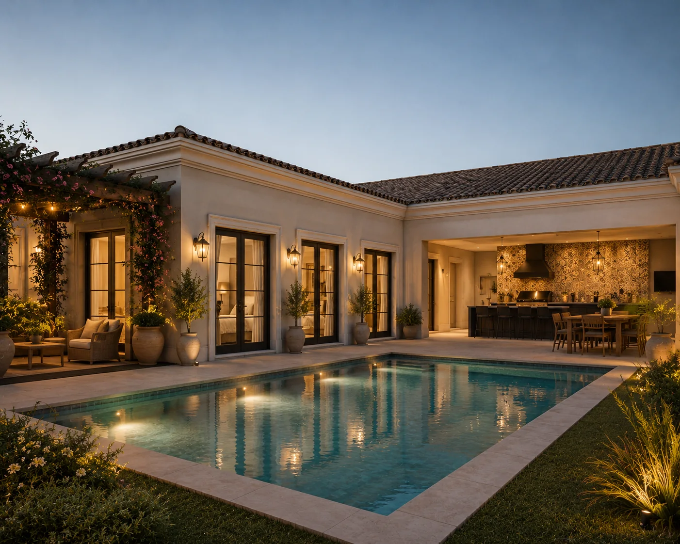 Casa Riviera Santa Cristina com área externa e piscina